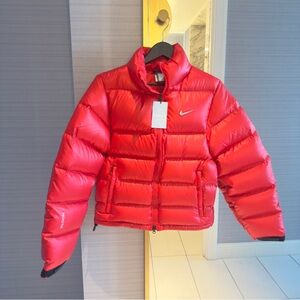 Nike x NOCTA Sunset Red Puffer Jacket Drake Rare!! Size XS